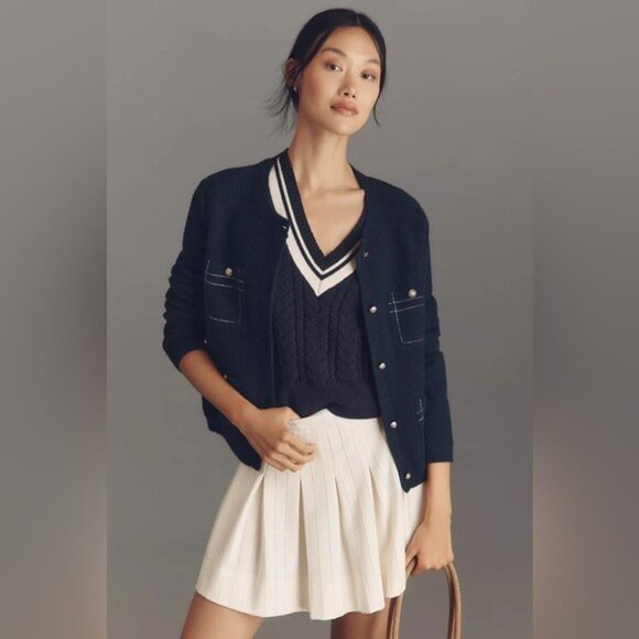 NWT Size SP - NVLT Knit Topstitch Jacket - Picture 7 of 16